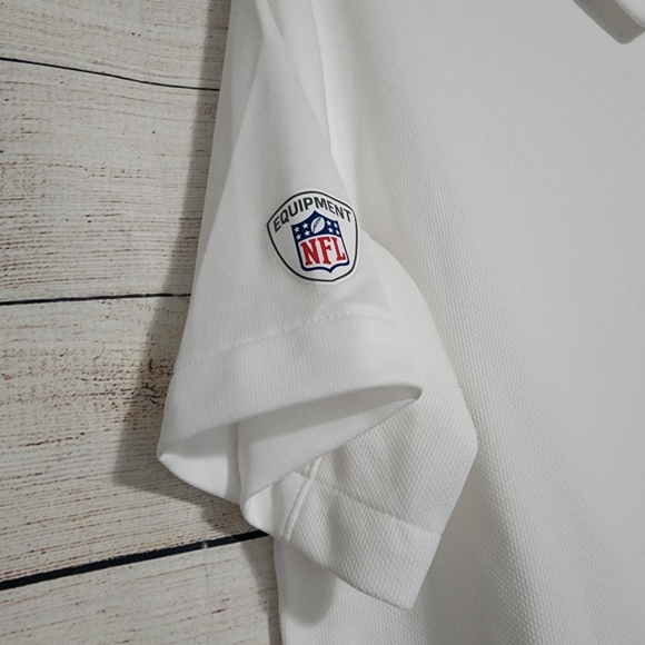 Nike NFL Equipments Rams Polo Shirt White Stay Cool Football NEW Mens S - Picture 3 of 8